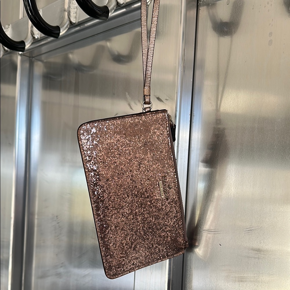 Kate Spade Glittery Pink Wristlet